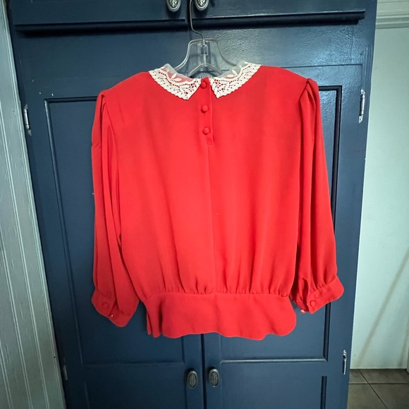 Ladies Laura and Jane Blouse size 8 Red - Picture 2 of 12